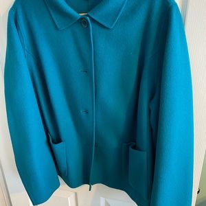 talbots wool button jacket